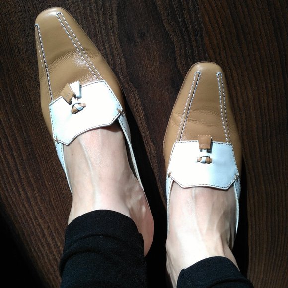 Tod's Backless kitten heel mules / leather slides NO DUSTBAG - Picture 6 of 8